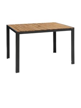 Table - H 74 x 120 x 80 CM - Bois d'Acacia/Acier - Bolero - DS153