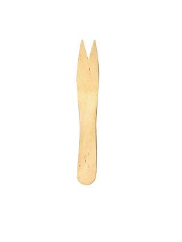 Fourchette à frites - Biodégradable - 1000 pièces - 9,5 CM - Bois de bouleau - Fiesta Green - CD901