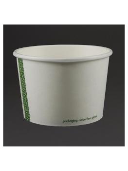 Contenants jetables - 0,45 Litre - 500 pièces - Ø 11,5 x H 7,7 CM - Carton/Pla - Vegware - GF047