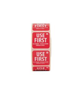 Etiquettes de durée de conservation - "Use First" - 1000 pièces - Ø 2,5 CM - Vogue - E149