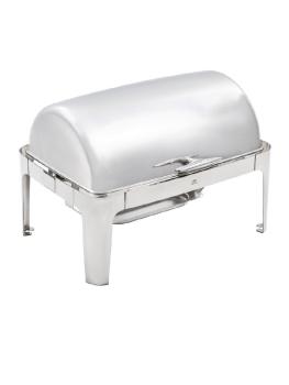 Chafing dish - Rolltop - 1/1 GN - 9 Liter - Zilver - H 44.5 x 67.5 x 53 CM - RVS - Olympia - U008
