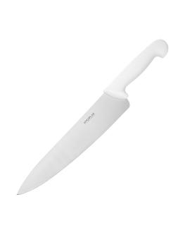 Couteau de Chef - Blanc - H 5 x 3,5 x 38 CM - Inox - Hygiplas - C879