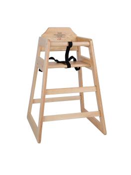 Kinderstoel - Naturel - H 75 x 51 x 51 CM - Hout - Bolero - DL900