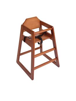 Kinderstoel - Donkerbruin - H 75 x 51 x 51 CM - Hout - Bolero - DL901
