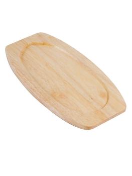 Plat de service sous-verre - H 2 x 31,5 x 17 CM - Bois d'hévéa - Olympia - GG135