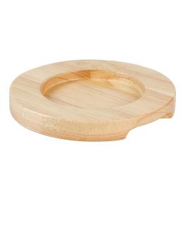 Plat de service Coaster - Ø 11,5 x H 2 CM - Bois d'hévéa - Olympia - GJ552