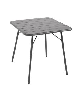 Table - Gris - H 71 x 70 x 70 CM - Acier - Bolero - CS730