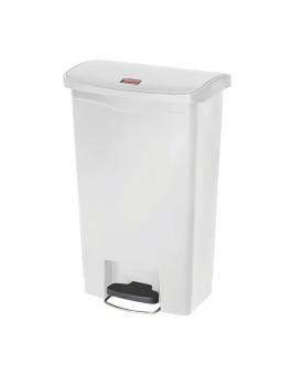Poubelle à pédale - 50 Litres - Blanc - H 72 x 52,7 x 34,3 CM - Rubbermaid - CW586