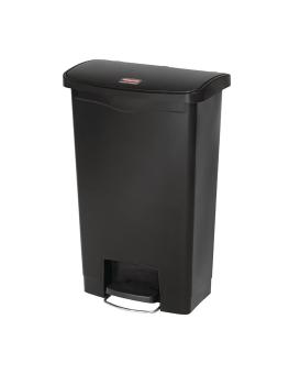 Poubelle à pédale - 50 Litres - Noir - H 71,9 x 45,7 x 29,2 CM - Résine Polyéthylène - Rubbermaid - GL028