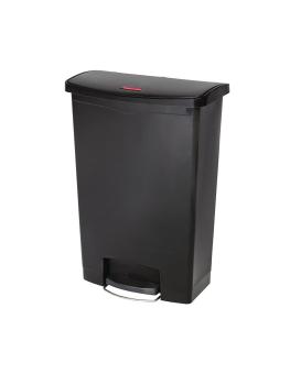 Poubelle à pédale - 90 Litre - Noir - H 82,6 x 57 x 35,3 CM - Résine polyéthylène - Rubbermaid - GL040