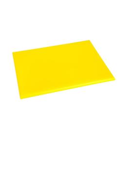Planche à découper - HDPE - Jaune - H 1,2 x 22,5 x 30 CM - Polyéthylène Haute Densité - Hygiplas - HC868
