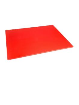 Planche à découper - LDPE - Rouge - H 1 x 60 x 45 CM - Polyéthylène Basse Densité - Hygiplas - HC877