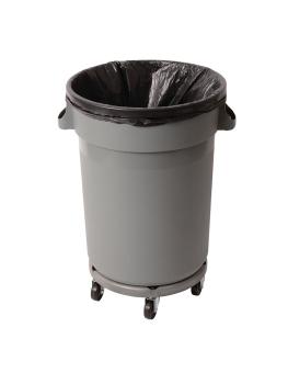 Wielbasis afvalcontainer - Grijs - Jantex - L645