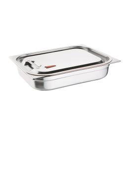 Couvercle bac gastronorme - Silicone - 1/1 GN - H 2 x 53 x 32,5 CM - Inox/Silicone - Vogue - CP268