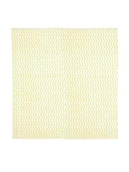 Lingettes - 100 pièces - Jaune - H 25 x 33 CM - Jantex - CS808