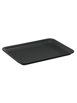 Schotel - H 1.7 x 27 x 21 CM - 0.2 KG - Melamine - Zwart - WACA - 937642