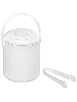 Seau à glaçons - H 15 CM - 0.25 KG - Ø12.5 CM - Polypropylène - Blanc - 0.5 Litre - 064040