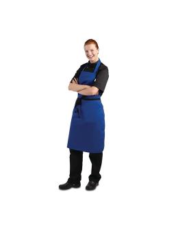 Tablier Halter - Unisexe - Bleu Cobalt - 71 x 97 CM - Polyester/Coton - Vêtement Blancs Chefs - A542