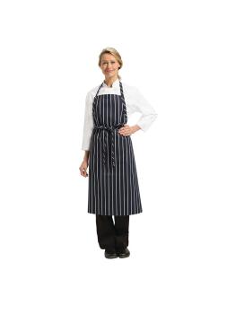 Tablier - Unisexe - Bleu/Blanc - 94 x 99 CM - Polyester/Coton - Chef Works - B249