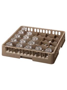 Panier lave-vaisselle pour verrerie - 16 compartiments - 50 x 50 x 10 cm - Bartscher - 5325