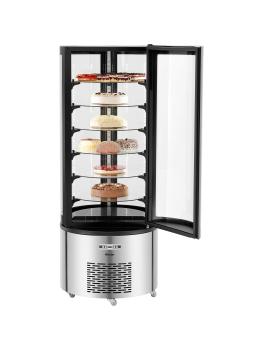 Gekoelde gebaksvitrine - 400 Liter - Zwart - Bartscher - 700314