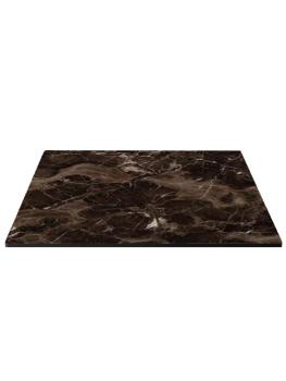 Plateau de table - Marbre Karacabey - Stratifié haute pression (HPL) - L 70 x P 70 cm - G-Line