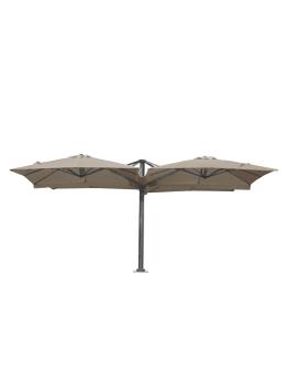 Parasol - Ensemble de 4 pièces - Housse de protection - Taupe - 4 x L 250 x P 250 cm - G-Line