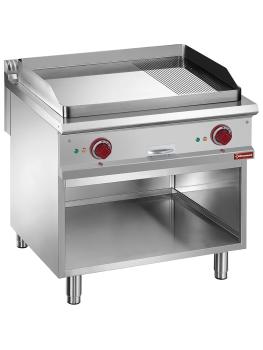 Plancha - Electrique - Lisse / Nervuré - Chromé - 80 CM - Diamant - E9/PMCA8