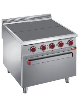 Cuisinière - Electrique - Avec four - 4 Plaques - 30x30 CM - Diamant - E9/4SPF8