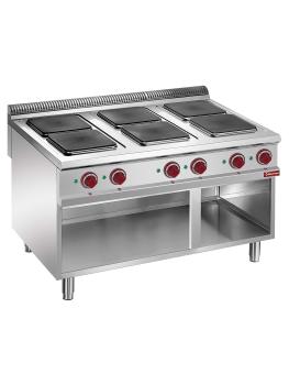 Cuisinière - Electrique - 6 Plaques - 30x30 CM - Fond Ouvert - Diamant - E9/6PQA12