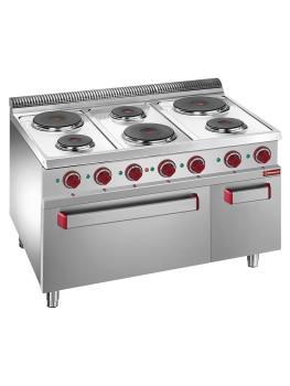 Cuisinière - Electrique - Avec Four Convection - 6 Plaques - Ø15/22 CM - Diamant - E7/6PFA11