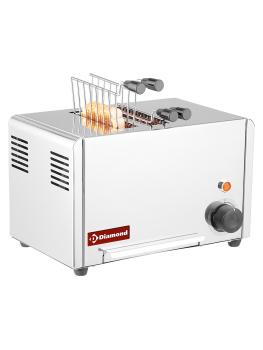 Broodrooster - 2 sleuven - RVS - Diamond - D2CM-XP
