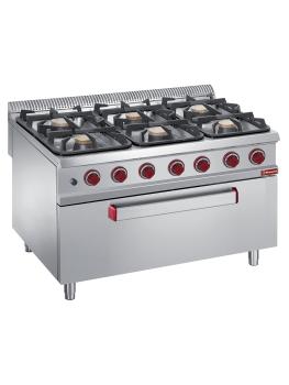 Cuisinière à gaz - Four à gaz - 6 Foyers - Diamant - G9/6BFM12