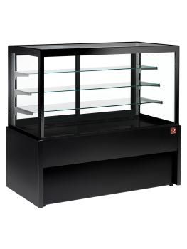 Comptoir réfrigéré Capri Line - 150 CM - Vitre droite - 4 niveaux - 760W - 230V - Noir - Diamond - CB15V-B9/P2
