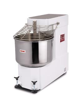 Pétrin à spirale - 80 Litres - 2 Vitesses - Roues/Cylindres - 400V - Diamant - DH80B/T2V