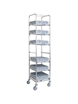 Chariot paniers lave-vaisselle - 7 Niveaux - Panier 50 x 50 CM - Diamant - CCL-7G