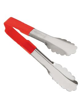 Pince à servir - 0,068 KG - 15 CM - acier inoxydable - Rouge - +0°C / +82°C - 721902