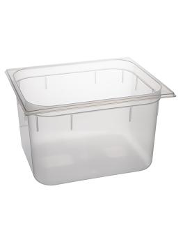 Bac gastronorme - 1/2 GN - 11,8 Litre - H 20 x 32,5 x 26,5 CM - Polypropylène - Transparent - -40°C / +95°C - Caterchef - 853843