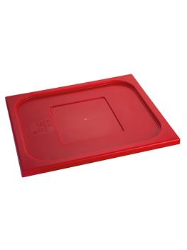 Couvercle Gastronorm - 1/2 GN - 32,5 x 26,5 CM - Polypropylène - Rouge - - -40°C / +95°C - Standard - Caterchef - 853848