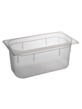 Bac gastronorme - 1/3 GN - 5,3 Litre - H 15 x 32,5 x 17,6 CM - Polypropylène - Transparent - -40°C / +95°C - Caterchef - 853852