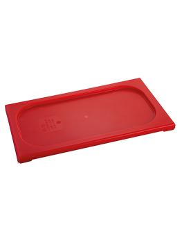 Couvercle Gastronorm - 1/3 GN - 32,5 x 17,6 CM - Polypropylène - Rouge - - -40°C / +95°C - Standard - Caterchef - 853858