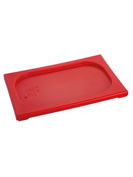 Deksel Gastronorm - 1/4 GN - 26.5 x 16.2 CM - Polypropyleen - Rood - -40°C / +95°C - Standaard - Caterchef - 853868