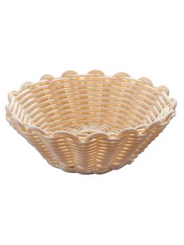 Corbeille à pain - H 6.5 CM - 0.08 KG - Ø18 CM - Polypropylène - Beige - 125040
