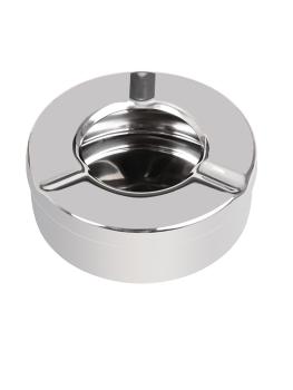 Cendrier - 6 pièces - Ø 9 x H 3,5 CM - Inox - Olympia - CM368