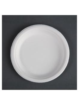 Assiette jetable - 50 pièces - Ø 17,9 x 17,5 CM - Bagasse - Fiesta Green - CW905