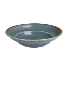 Bol à pâtes - 34 CL - 4 pièces - Bleu - Ø 25 x H 5,8 CM - Olympia - DC305