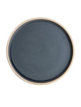 Assiette - 6 pièces - Bleu - Ø 18 x H 1,5 CM - Grès - Olympia - FA300