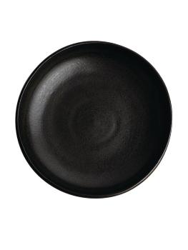 Assiette coupe - 60 CL - 6 pièces - Noir - H 4 CM - Grès - Olympia - FA320