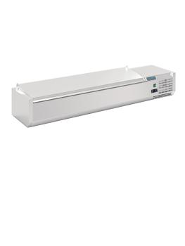 Vitrine réfrigérée - 7 x GN 1/4 - H 27,4 x 150 x 33,5 CM - 230 V - Polar - FA855