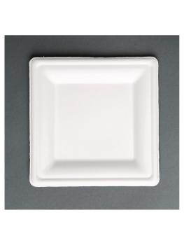 Assiettes jetables - 50 pièces - H 1,9 x 26,1 x 26,1 CM - Vert Fiesta - FC520
